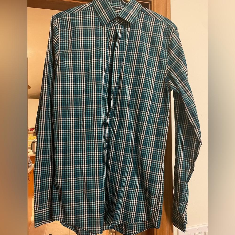 Men's J.Ferrar Slim Stretch Technology Button Down Dress Shirt Men’s Size Small